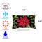 Poinsettia Decorative Christmas Indoor/Outdoor Pillow Cover (set of 2)